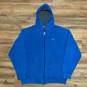 Y2K Nike solo swoosh zip up hoodie